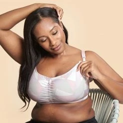 Royce Pink Lilac Geo Blossom Wireless Nursing Bra 1424