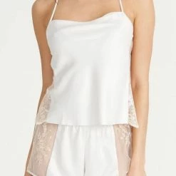 Lingerie Rya Sleepwear Darling Ivory Cami And Tap Short Set 379