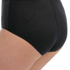 Bra & Panty Sets Elomi Samira Black Embroidered Full Brief Panty 300951