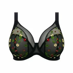 Elomi Samira Black Embroidered Unlined Bra 300902 Bras 8 Elomi Samira Black Embroidered Unlined Bra 300902 Bras