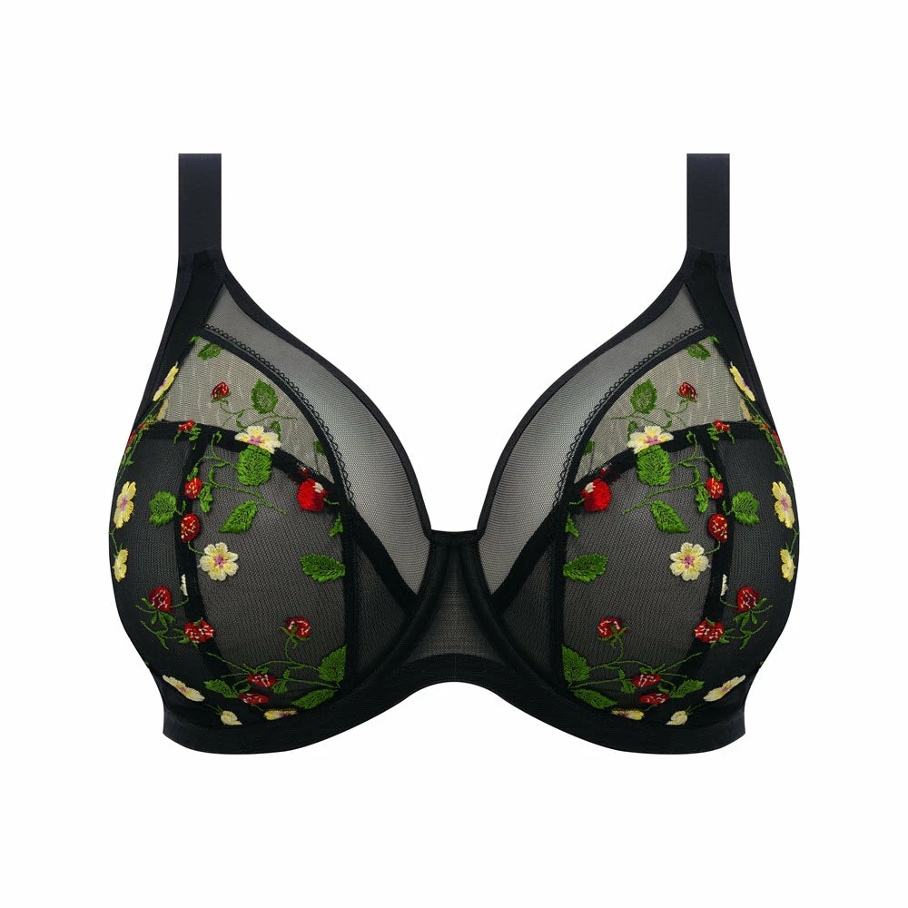 Elomi Samira Black Embroidered Unlined Bra 300902 Bras 5 Elomi Samira Black Embroidered Unlined Bra 300902 Bras