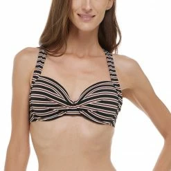 Skye Swimwear Regal Scarlet Black Bini Top 709124