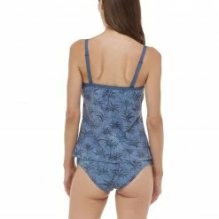 Skye Swimwear Reg Skye Swimwear Savanna Piper Denim Tankini Top 715181
