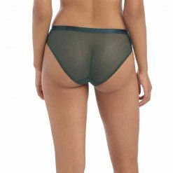 Freya Snapshot Emerald Green Sheer Brief Panty 400950