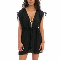 Freya Swimwear Sunscape Black Tunic Cover Up 201590