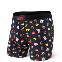 Saxx Ultra Black Soy Happy Boxer Brief Underwear BB30F