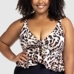 Artesands Swimwear Saphare Animal Chagall Midriff Bikini Top 3821SF