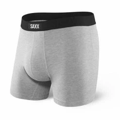 Saxx Undercover Heather Grey Boxer Brief With Fly Underwear BB19F Mens