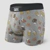 Mens Saxx Vibe Grey Beer Modern Fit Boxer Brief Underwear BM35