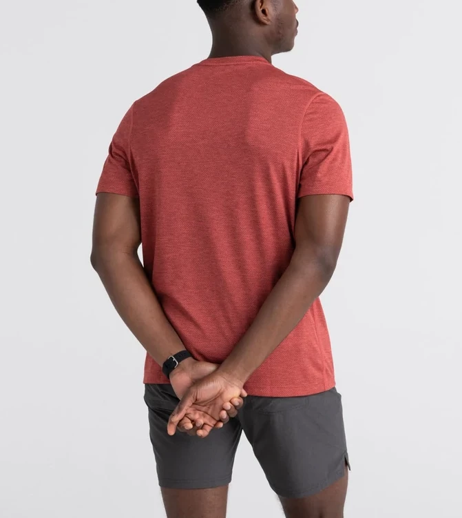 Saxx All Day Aerator Desert Red Heather Short Sleeve T Shirt SC14 T-Shirt Bra 4 Saxx All Day Aerator Desert Red Heather Short Sleeve T Shirt SC14 T-Shirt Bra