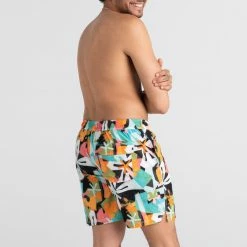 Saxx Oh Buoy 2N1 Volley Multi Tropix Mens 7" Swimwear SW04L