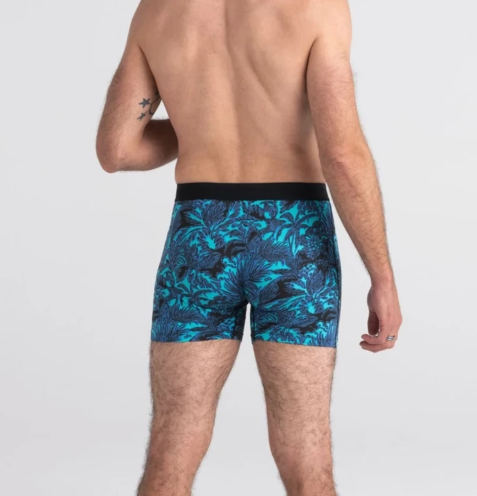 Saxx Platinum Lush Tropics Racer Blue Boxer Brief Mens Underwear BB42F 4 Saxx Platinum Lush Tropics Racer Blue Boxer Brief Mens Underwear BB42F