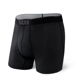Saxx Quest 2.0 Black Modern Fit Boxer Brief Underwear BB70F Mens
