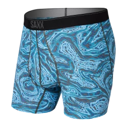 Saxx Quest 2.0 Malibu Ripple Print Modern Fit Boxer Brief Underwear BB70F
