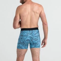 Saxx Quest 2.0 Malibu Ripple Print Modern Fit Boxer Brief Underwear BB70F
