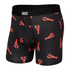 Saxx Undercover Oh Snap Black Boxer Brief With Fly Mens Underwear BB19F