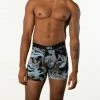 Mens Saxx Vibe Blue Camo Flora Modern Fit Boxer Brief Underwear BM35