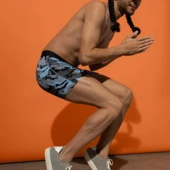 Mens Saxx Vibe Blue Camo Flora Modern Fit Boxer Brief Underwear BM35