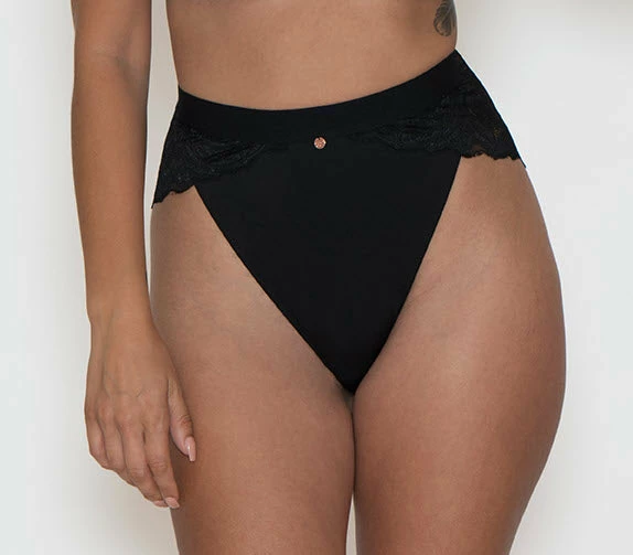 Curvy Kate Scantilly Indulgence Black Latte High Waist Panty 010208 3 Curvy Kate Scantilly Indulgence Black Latte High Waist Panty 010208
