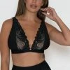 Curvy Kate Scantilly Indulgence Black Latte Plunge Bralette Bra 010110