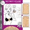Brazabra Braza Beige Secret Stash Bra Pocket 8090