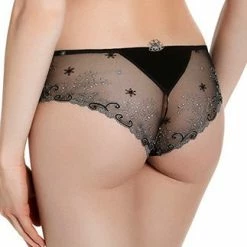 Bra & Panty Sets Simone Perele Delice Black Boyshort Panty 12X630
