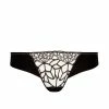 Simone Perele Java Black Embroidered Thong Panty 12G700