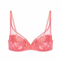 Simone Perele Dahlia Papaya Lace Unlined Bra 14V319 Bras