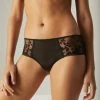 Simone Perele Orphee Black Lace Boyshort Panty 15S630 Bra & Panty Sets