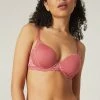 Bras Simone Perele Promesse 3D Plunge Rose Bra 12H315