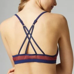 Bras Simone Perele Rosalie Rebel Purple Unlined Bralette Bra 18Y250