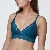Skarlett Blue Wander Lagoon Lace Unlined Bralette Bra 325194 Bras