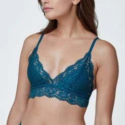 Skarlett Blue Wander Lagoon Lace Unlined Bralette Bra 325194 Bras