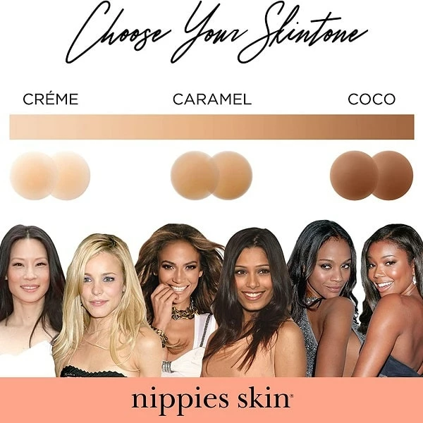 Nippies Skin Assorted With Adhesive Nipple Concealer 6 Nippies Skin Assorted With Adhesive Nipple Concealer