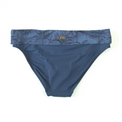 Skye Swimwear Reg Skye Swimwear Savanna Mid Waist Denim Fold Over Bikini Bottom 71538