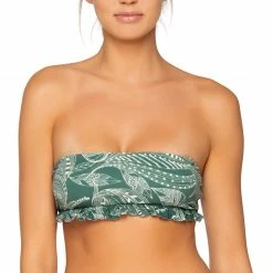 B.Swim Sunsets Swimwear Monte Carlo Barbados Bandeau Bikini Top U80