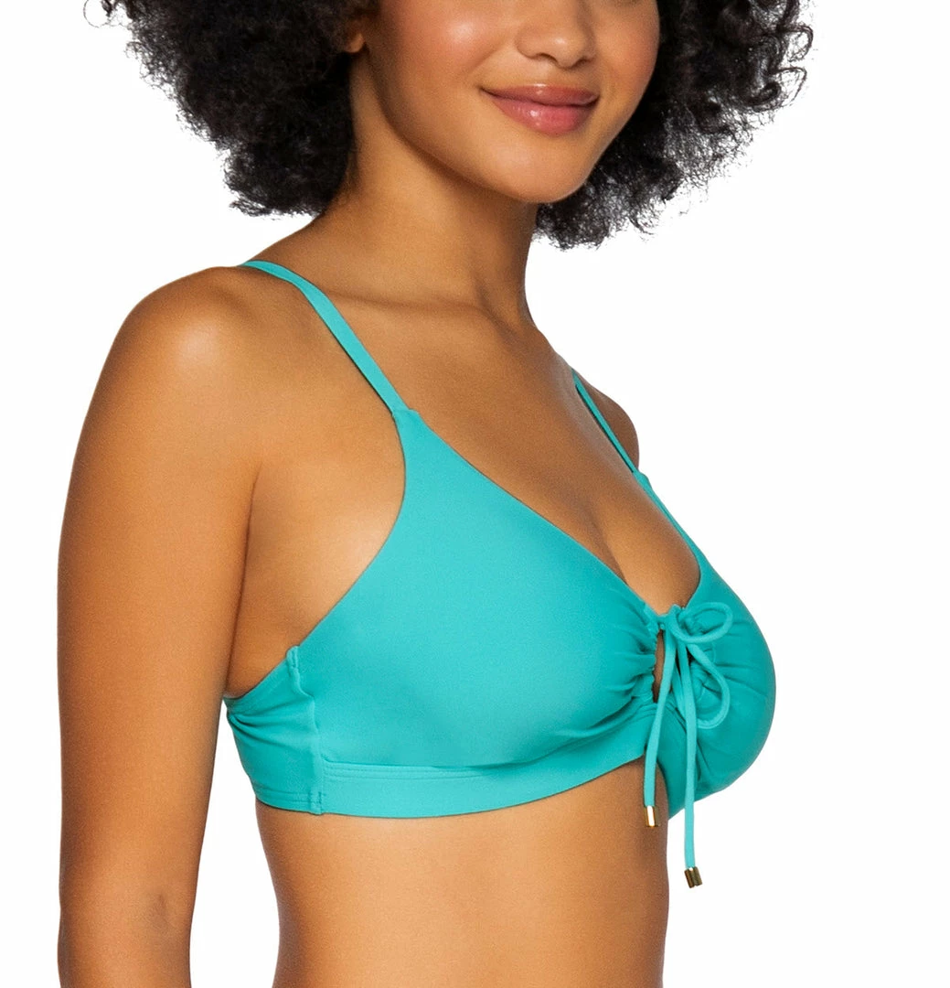 Sunsets Swimwear Kauai Seaside Aqua Keyhole Bikini Top SU54 4 Sunsets Swimwear Kauai Seaside Aqua Keyhole Bikini Top SU54