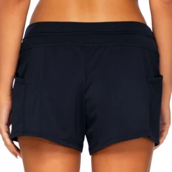Sunsets Swimwear Escape Black Laguna Swim Short 345B