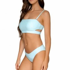 Swimsystems Swim Systems Swimwear Stevie Mineral Tie Side Bikini Bottom B318