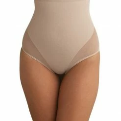 TC Fine Shapewear Black Sheer High Brief 4225 Panties