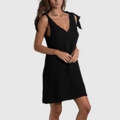 Aquavita Swimwear Telma Black Dress Cover Up SP214900