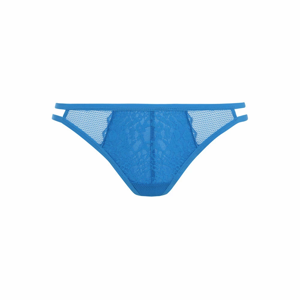 Freya Temptress Med Blue Lace Brazilian Panty 400171 6 Freya Temptress Med Blue Lace Brazilian Panty 400171