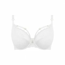 Bra & Panty Sets Freya Temptress White Unlined Caged Plunge Bra 400102