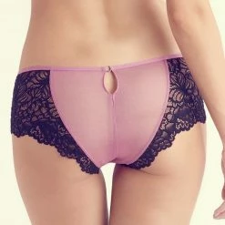 The Little Bra Company Arielle Black Mauve Cheeky Bikini Panty PW004