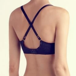 The Little Bra Company Jeanne Black Mauve Push Up Bra W001 Bras