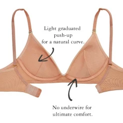 Bras The Little Bra Company Lea Butterscotch Wireless Bra L001S