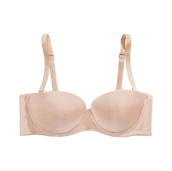 The Little Bra Company Sascha Nude Smooth Strapless Push Up Bra F001S 4 The Little Bra Company Sascha Nude Smooth Strapless Push Up Bra F001S