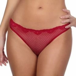 Bra & Panty Sets Timpa Duet Red Lace Thong Panty 615700