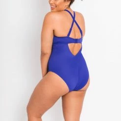 Curvy Kate Swimwear Twist And Shout Ultra Violet Wireless One Piece 024606