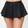 Unique Vintage Swimwear Solid Black Pin-Up Coronado Swim Skirt 165994-CZ160 2 Unique Vintage Swimwear Solid Black Pin-Up Coronado Swim Skirt 165994-CZ160